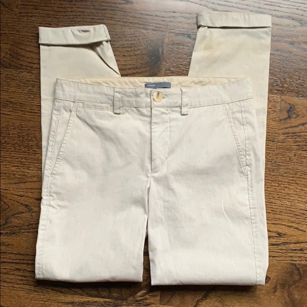 Vince coin in pocket pants w subtle stripes - 0